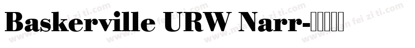 Baskerville URW Narr字体转换